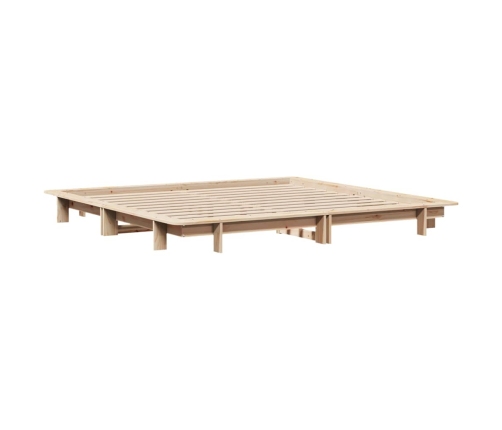 vidaXL Estructura de cama sin colchón madera maciza de pino 160x200 cm