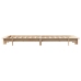 Estructura de cama sin colchón madera maciza de pino 100x200 cm