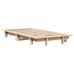 Estructura de cama sin colchón madera maciza de pino 100x200 cm