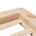 Estructura de cama sin colchón madera maciza de pino 100x200 cm