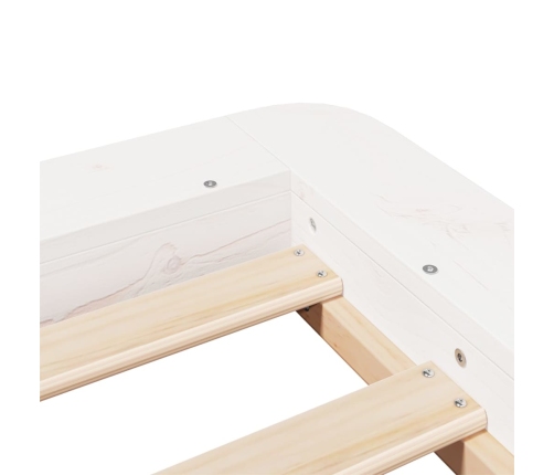 Estructura cama sin colchón madera maciza pino blanca 100x200cm