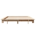 Estructura de cama sin colchón madera maciza de pino 140x190 cm