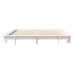 vidaXL Estructura de cama sin colchón madera de pino blanca 140x190 cm