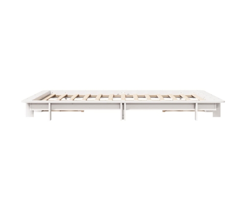 vidaXL Estructura de cama sin colchón madera de pino blanca 140x190 cm