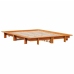 vidaXL Estructura de cama sin colchón madera maciza marrón 120x190 cm