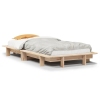 Estructura de cama sin colchón madera maciza de pino 90x190 cm