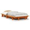 Estructura de cama sin colchón madera maciza marrón 90x190 cm