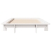 Estructura de cama sin colchón madera maciza blanca 75x190 cm