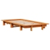Estructura de cama sin colchón madera maciza marrón 75x190 cm