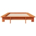 Estructura de cama sin colchón madera maciza marrón 75x190 cm