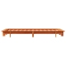 Estructura de cama sin colchón madera maciza marrón 75x190 cm