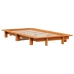 Estructura de cama sin colchón madera maciza marrón 75x190 cm