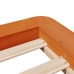 Estructura de cama sin colchón madera maciza marrón 75x190 cm