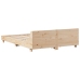 Estructura de cama sin colchón madera maciza de pino 160x200 cm