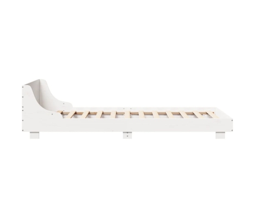 Estructura cama sin colchón madera maciza pino blanca 100x200cm