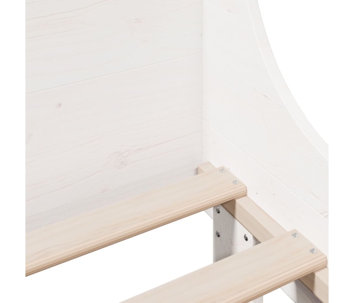 Estructura cama sin colchón madera maciza pino blanca 100x200cm