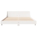 Estructura de cama sin colchón madera maciza blanca 120x190 cm