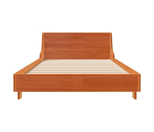 Estructura de cama sin colchón madera maciza marrón 90x190 cm