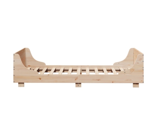 Estructura de cama sin colchón madera maciza de pino 90x200 cm