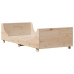 Estructura de cama sin colchón madera maciza de pino 90x190 cm