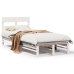 Estructura de cama sin colchón madera de pino blanca 90x200 cm