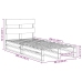 Estructura de cama sin colchón madera de pino blanca 90x200 cm