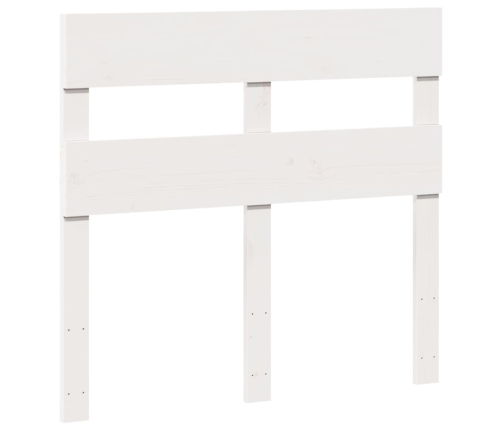 Estructura de cama sin colchón madera de pino blanca 90x200 cm