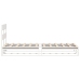 Estructura de cama sin colchón madera de pino blanca 90x200 cm