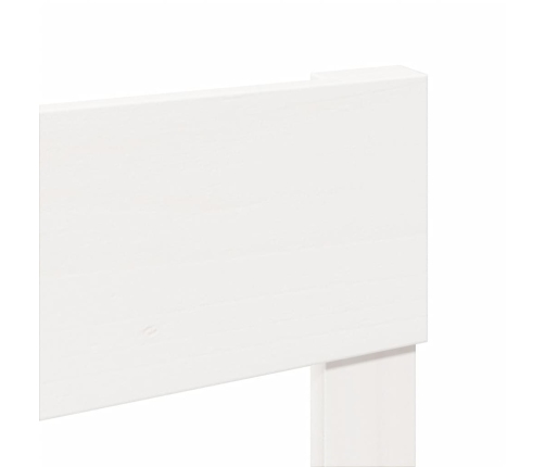 Estructura de cama sin colchón madera de pino blanca 90x200 cm