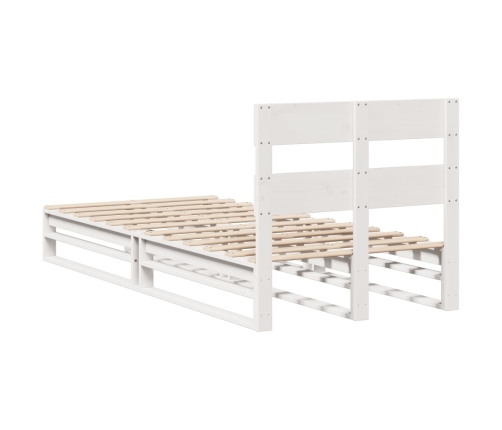 Estructura cama sin colchón madera maciza pino blanca 100x200cm