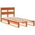 Estructura de cama sin colchón madera maciza marrón 90x190 cm