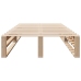 Estructura de cama sin colchón madera maciza de pino 90x200 cm