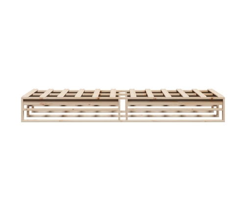 Estructura de cama sin colchón madera maciza de pino 90x200 cm