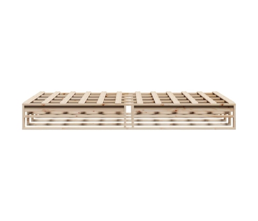 Estructura de cama sin colchón madera de pino maciza 120x200 cm