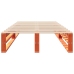 Estructura de cama sin colchón madera maciza marrón 75x190 cm
