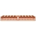 Estructura de cama sin colchón madera maciza marrón 75x190 cm