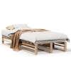 Estructura de cama sin colchón madera maciza de pino 90x190 cm