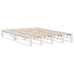 Estructura de cama sin colchón madera maciza blanca 120x190 cm