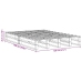 Estructura de cama sin colchón madera maciza blanca 120x190 cm