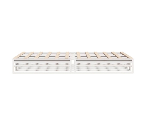 Estructura de cama sin colchón madera de pino blanco 135x190 cm
