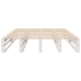 Estructura de cama sin colchón madera de pino blanca 140x190 cm