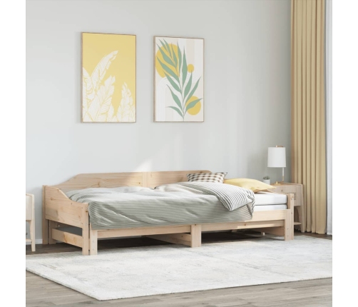 Sofá cama nido madera maciza de pino 80x200 cm