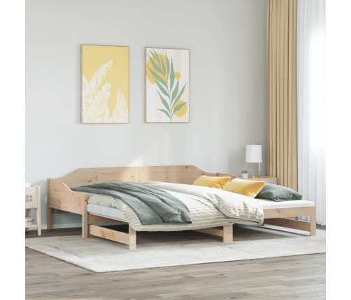 Sofá cama nido madera maciza de pino 80x200 cm