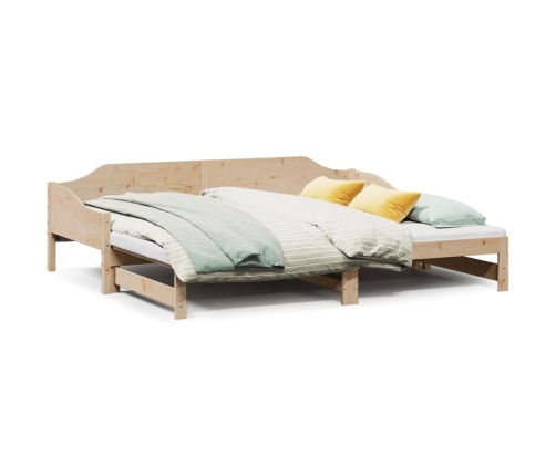 Sofá cama nido madera maciza de pino 80x200 cm