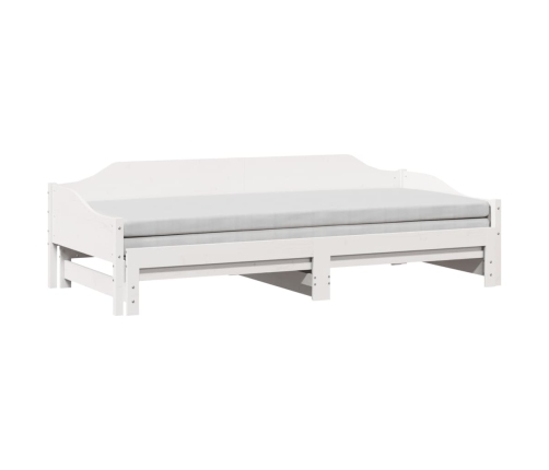 Sofá cama nido madera maciza de pino blanco 80x200 cm