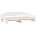 Sofá cama nido madera maciza de pino blanco 80x200 cm