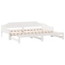 Sofá cama nido madera maciza de pino blanco 80x200 cm