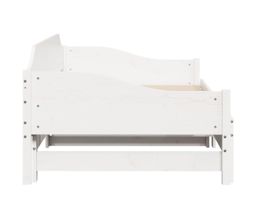Sofá cama nido madera maciza de pino blanco 80x200 cm