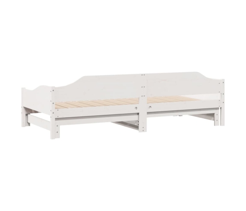 Sofá cama nido madera maciza de pino blanco 80x200 cm