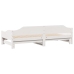 Sofá cama nido madera maciza de pino blanco 80x200 cm